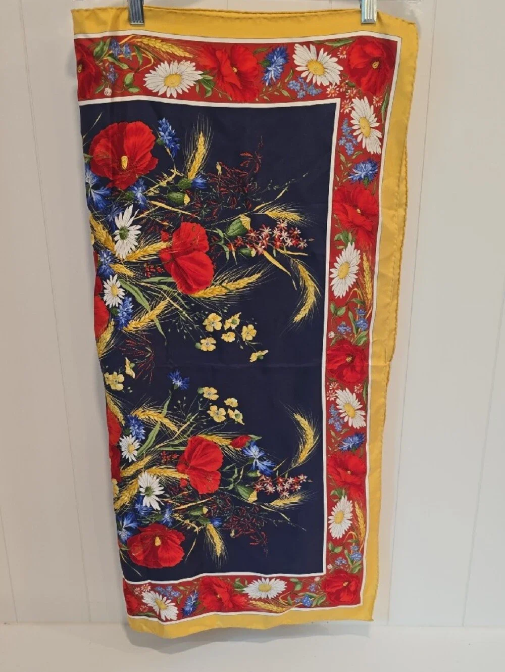 Vintage R di RAJU Italy Silk Scarf 34